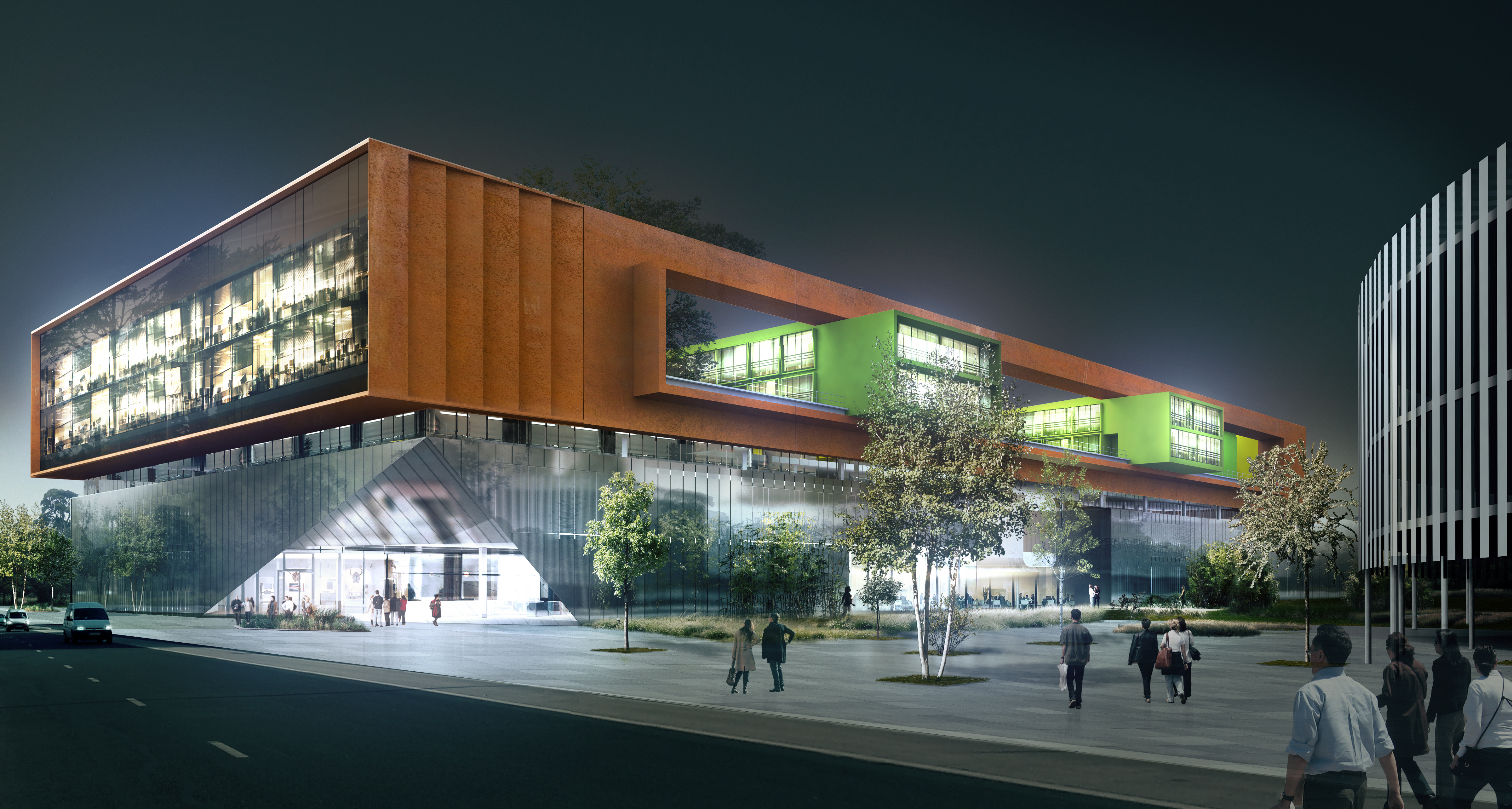 EDF - Electricity of France - Training Center, Paris-Saclay campus (competition) Lipsky Rollet architecture et environnement architecte florence lipsky pascal rollet paris france 