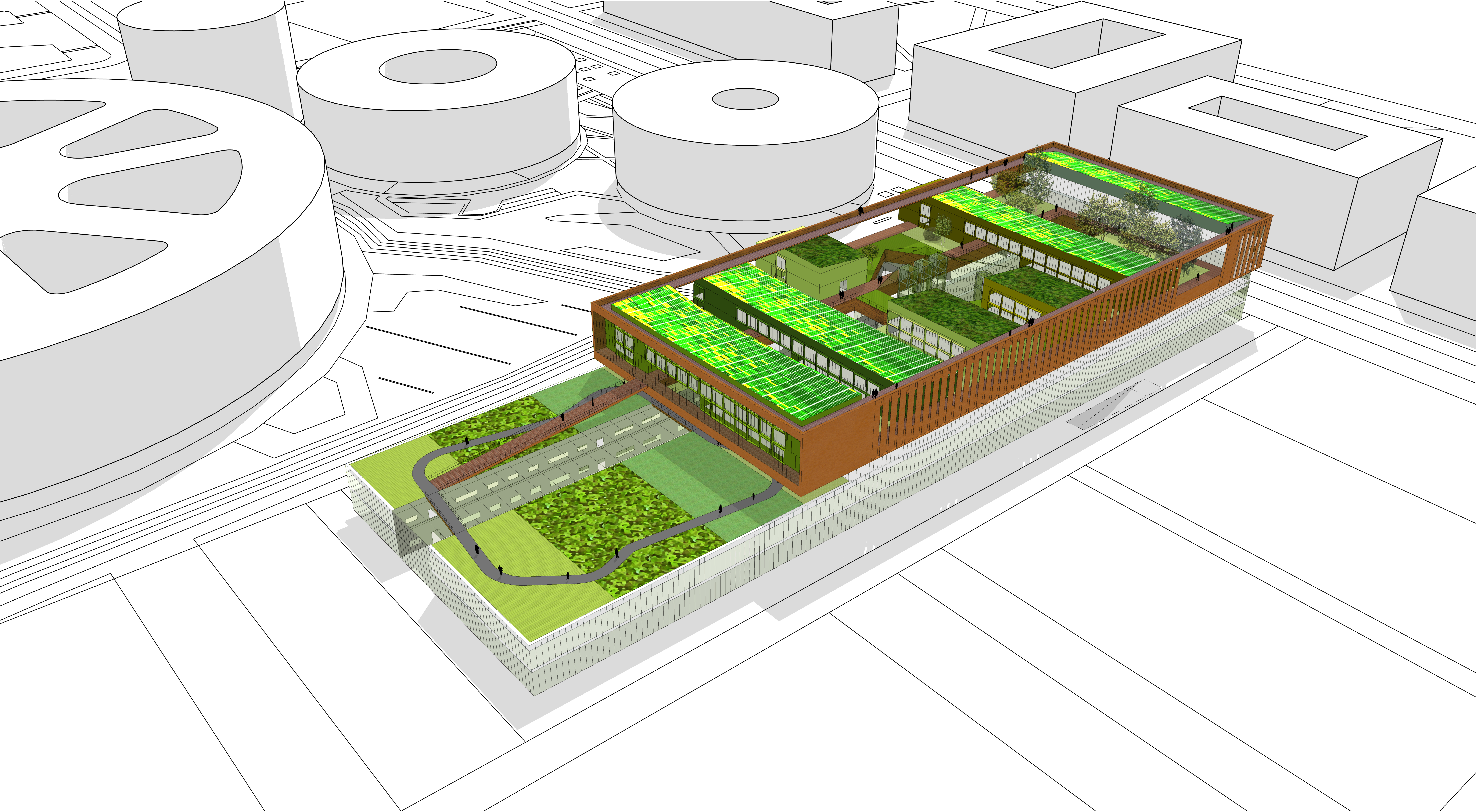 EDF - Electricity of France - Training Center, Paris-Saclay campus (competition) Lipsky Rollet architecture et environnement architecte florence lipsky pascal rollet paris france 