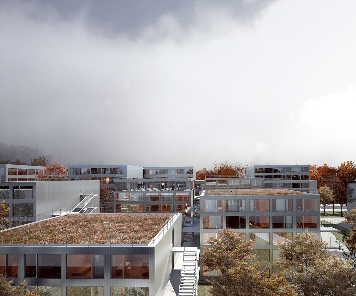 “Inhabiting the Campus”, student housing on the Paris-Saclay campus (competition) Lipsky Rollet architecture et environnement architecte florence lipsky pascal rollet paris france 