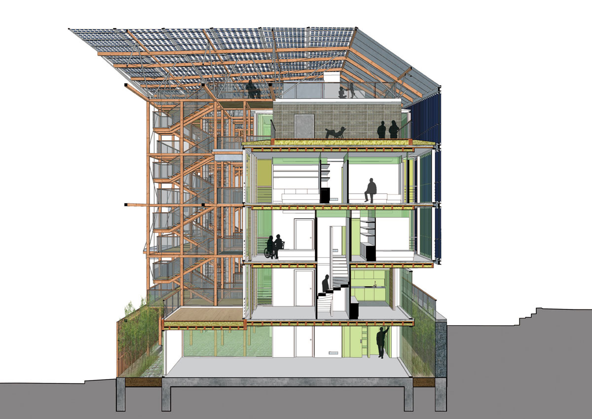 For an ecologically responsible urban housing Lipsky Rollet architecture et environnement architecte florence lipsky pascal rollet paris france 