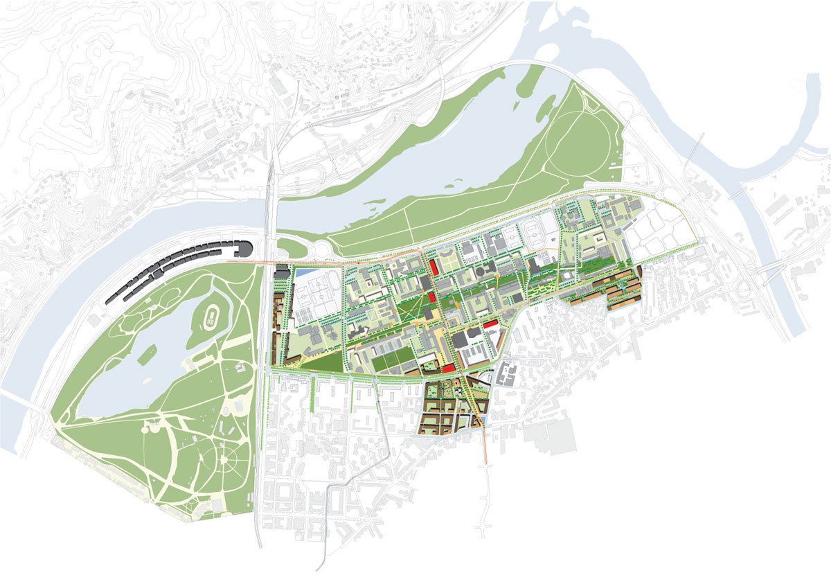 Master Plan of the LyonTech La Doua Science Campus Lipsky Rollet architecture et environnement architecte florence lipsky pascal rollet paris france 