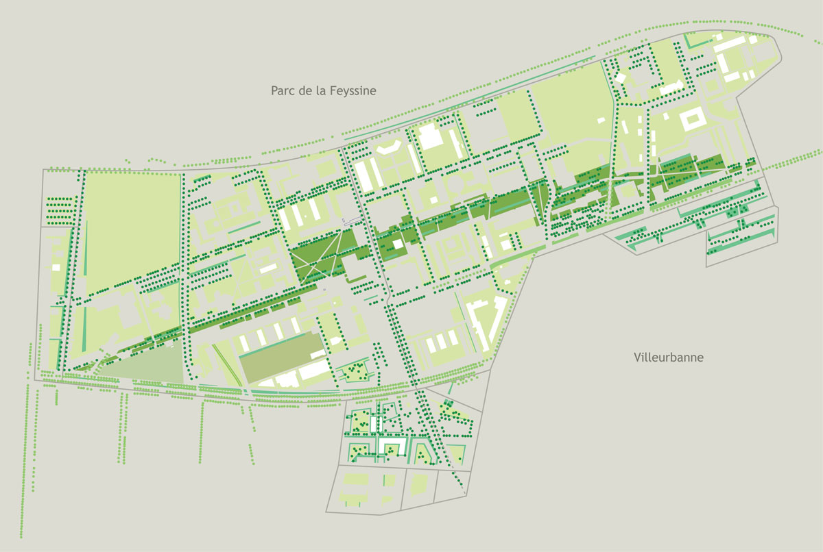 Master Plan of the LyonTech La Doua Science Campus Lipsky Rollet architecture et environnement architecte florence lipsky pascal rollet paris france 