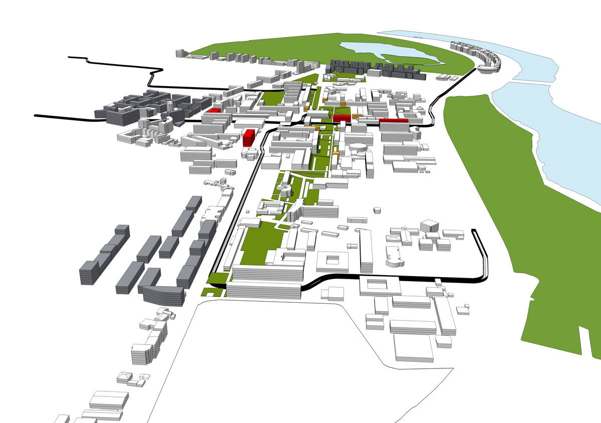 Master Plan of the LyonTech La Doua Science Campus Lipsky Rollet architecture et environnement architecte florence lipsky pascal rollet paris france 