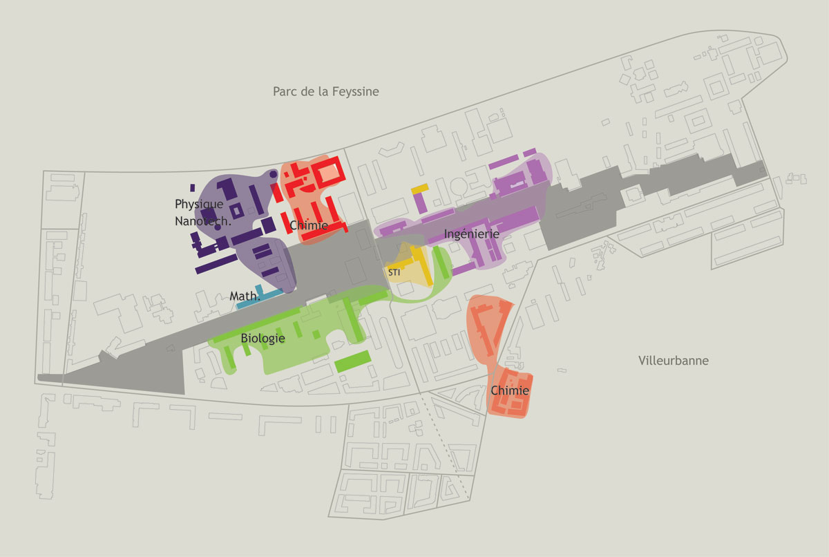 Master Plan of the LyonTech La Doua Science Campus Lipsky Rollet architecture et environnement architecte florence lipsky pascal rollet paris france 