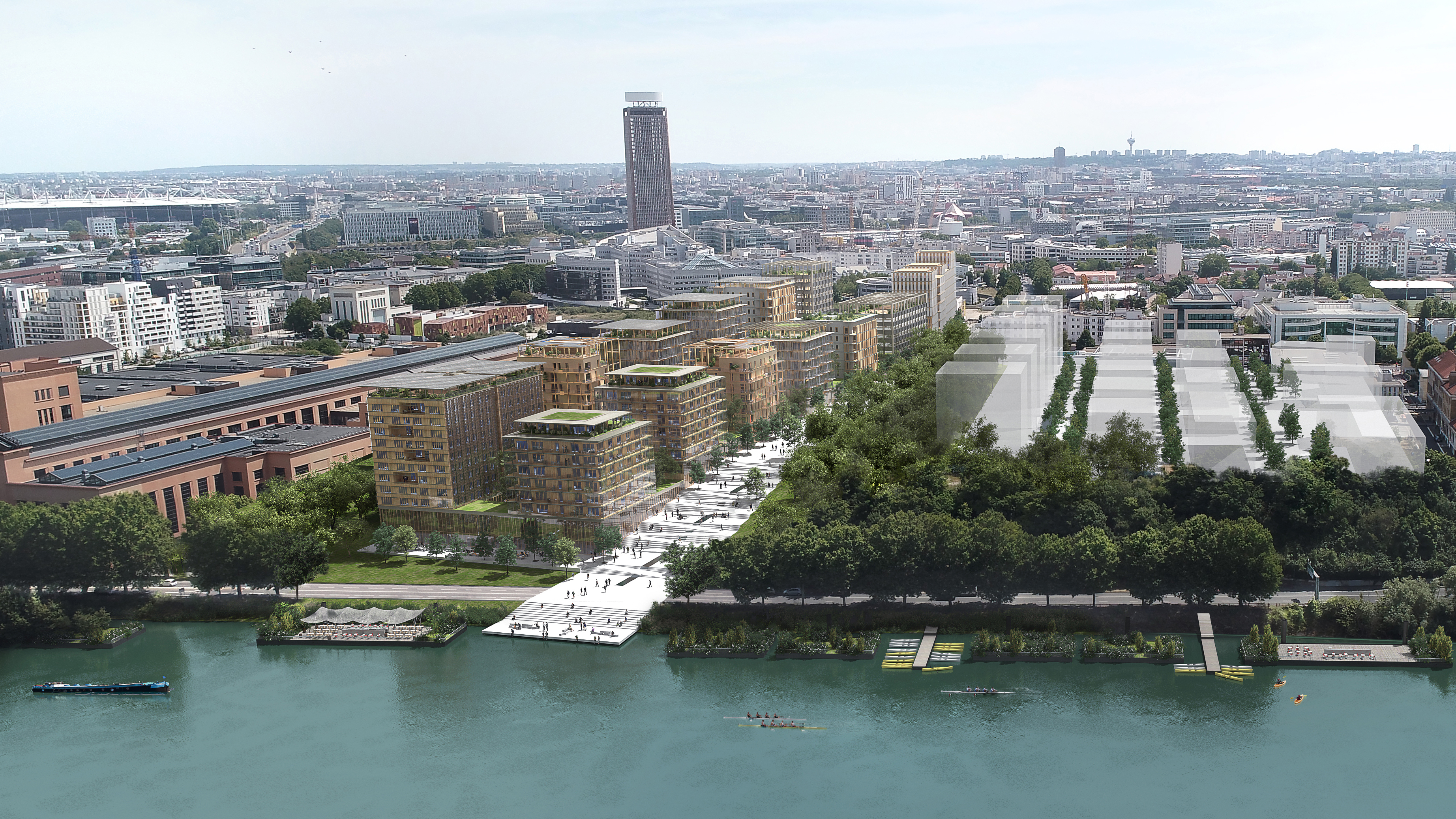 Village Olympique et Paralympique Paris JO 2024 Secteur D Lipsky Rollet architecture et environnement architecte florence lipsky pascal rollet paris france